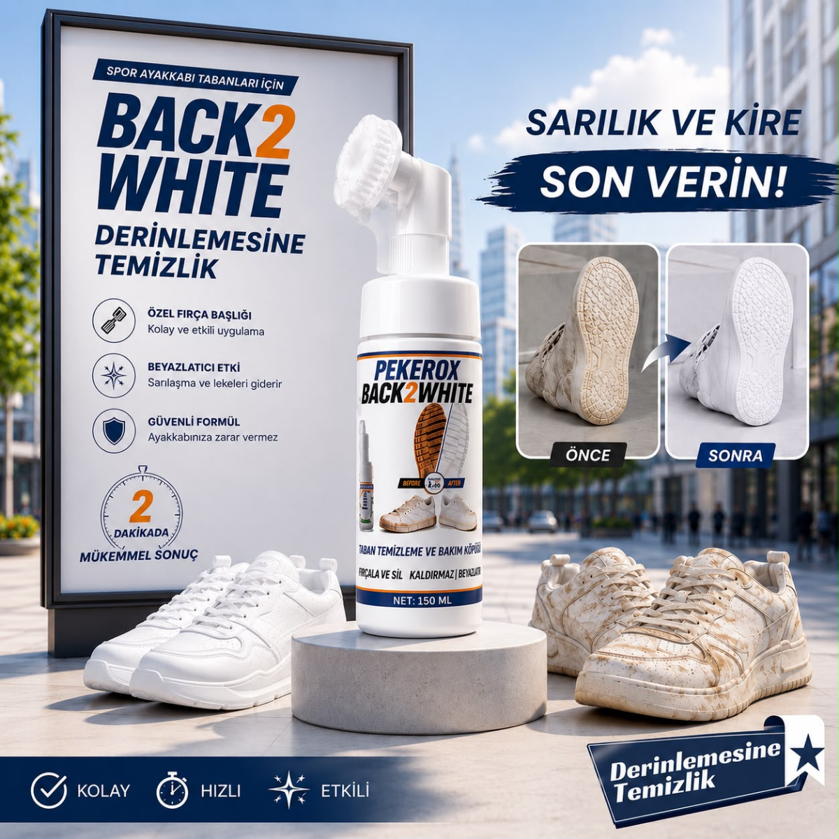 Spor Ayakkabı Temizleme Köpüğü